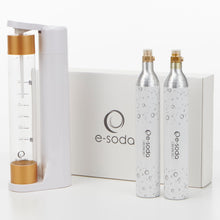 画像をギャラリービューアに読み込む, e-sodaセット(炭酸ガスシリンダー2本付) ホワイト